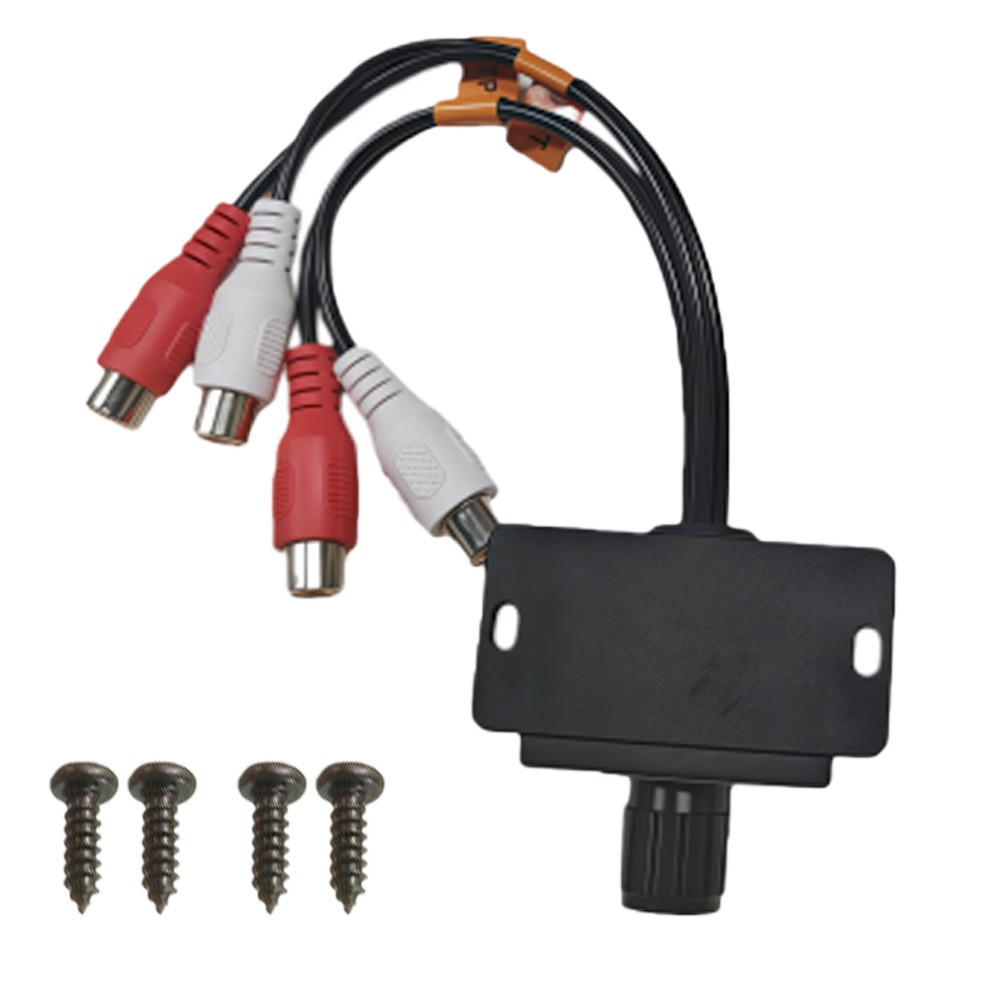 2x Universal Car Audio Amplifier RCA Level Controller Bass Volume Control Knobs