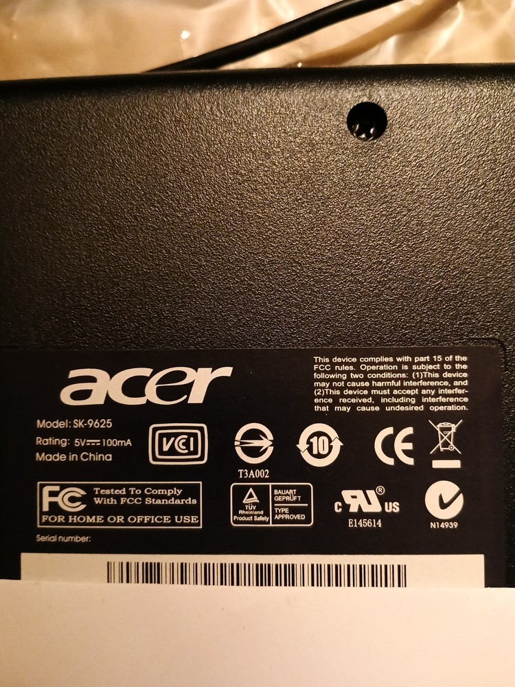 Acer keyboard