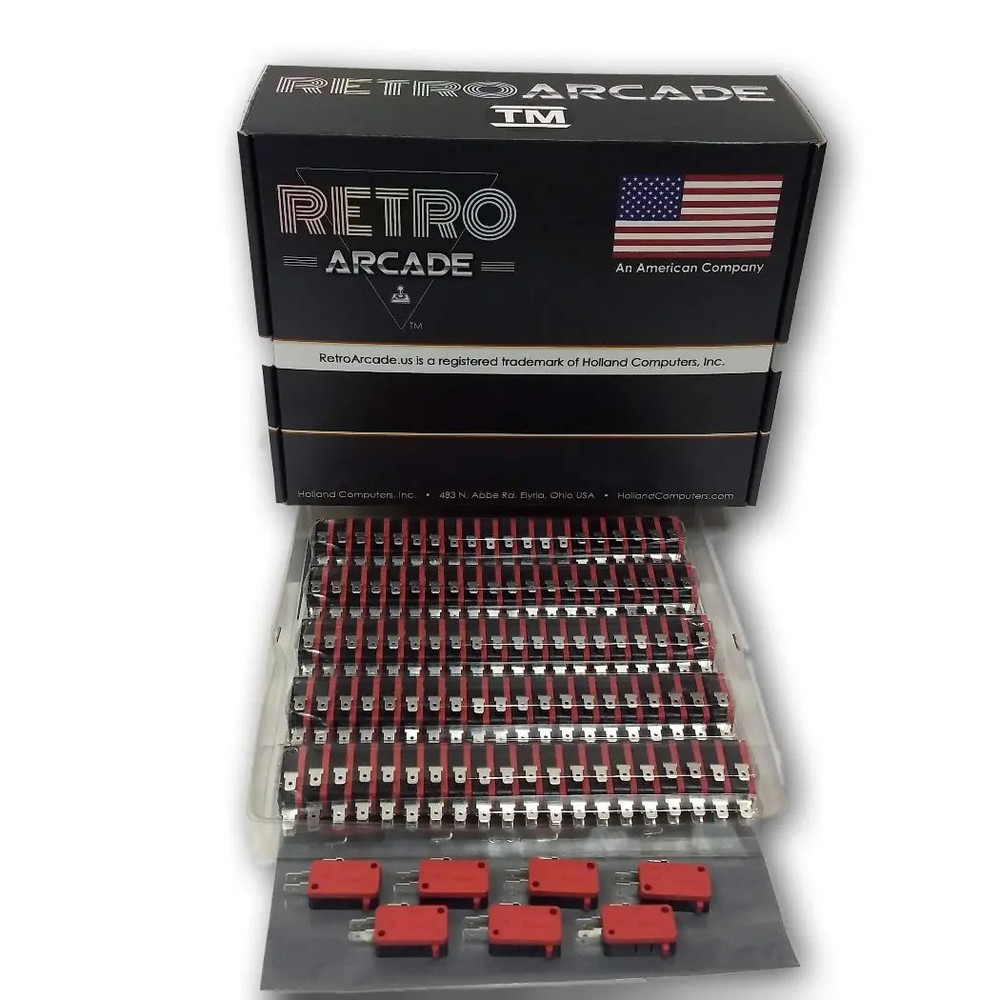 100 piece Push Button Micro Switch arcade microswitch button Zippy replacement