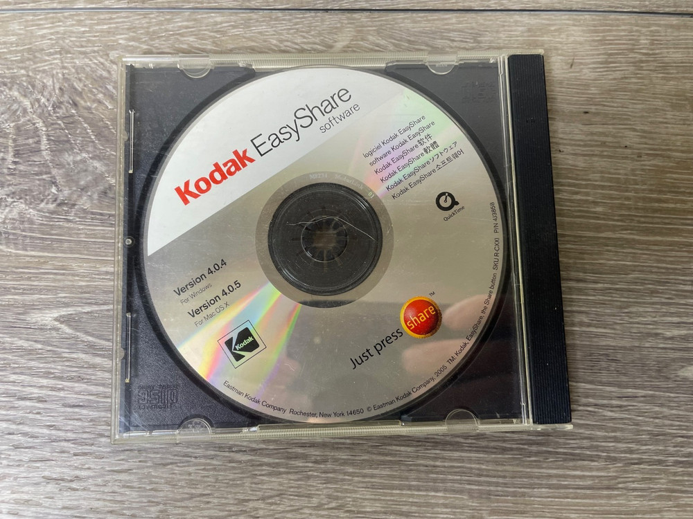 Kodak EasyShare Software Windows MAC Version 4.0.4 4.0.5 Vintage PC Disk 2005