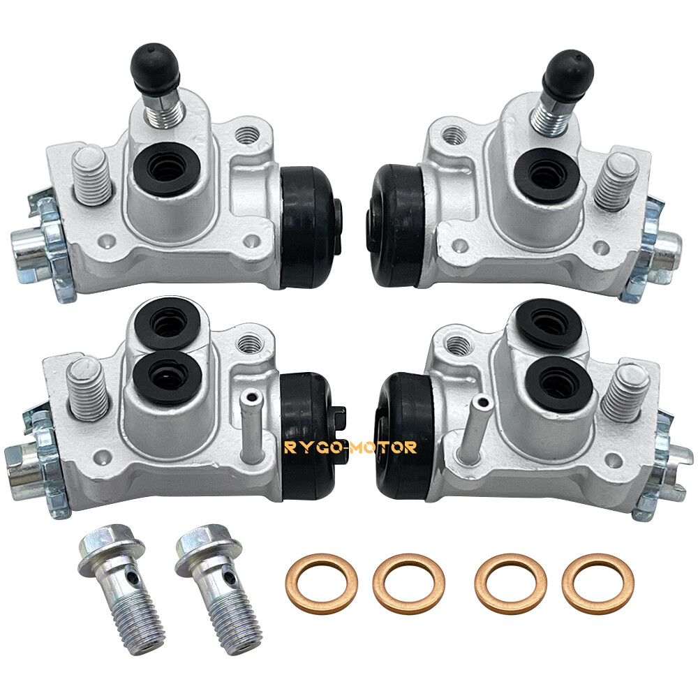 Front Brake Wheel Cylinders All 4 W/Shoes for Honda Fourtrax 300 TRX300FW 4x4