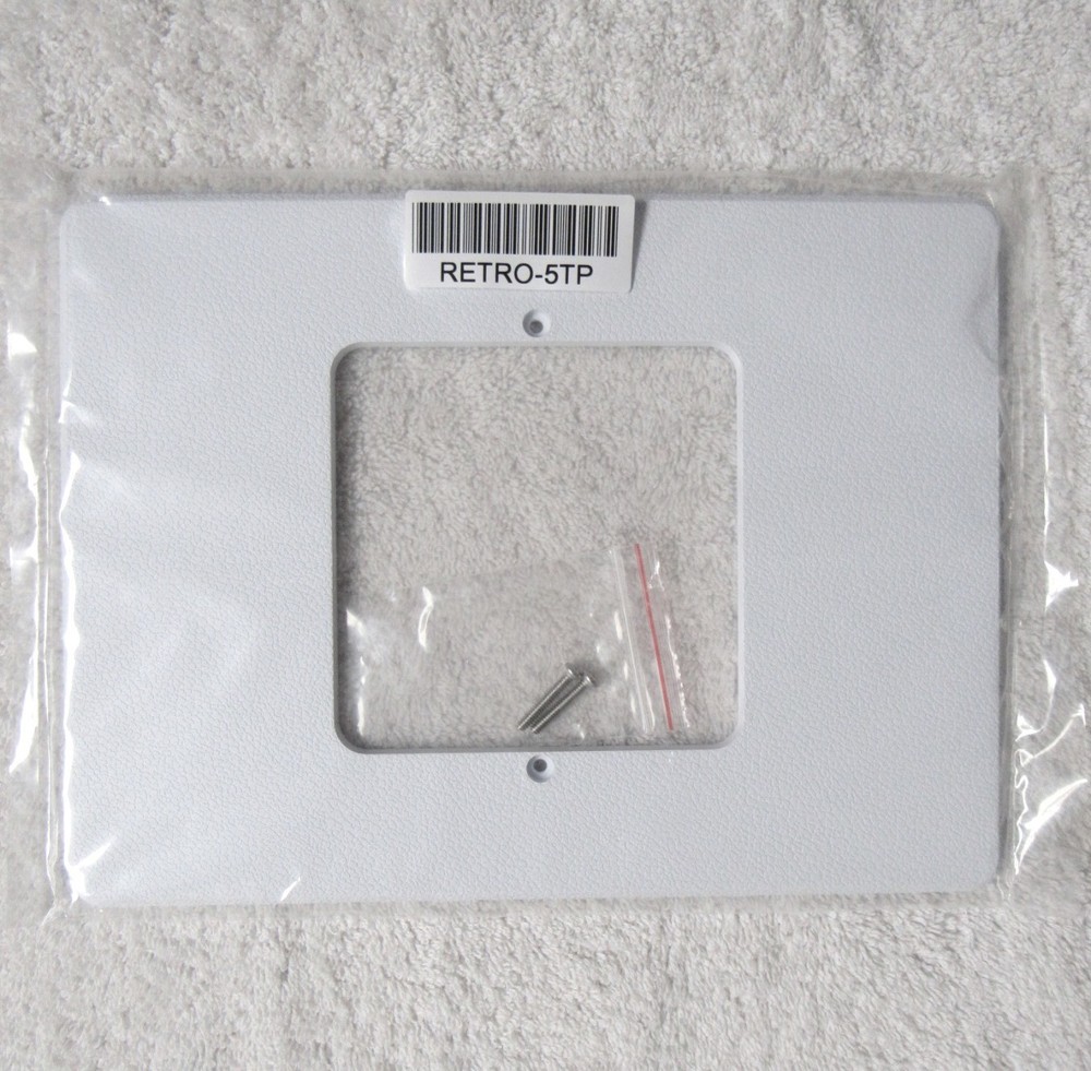 RETRO-5RH White Horizontal plastic cover plate Intercom IST IntraSonic