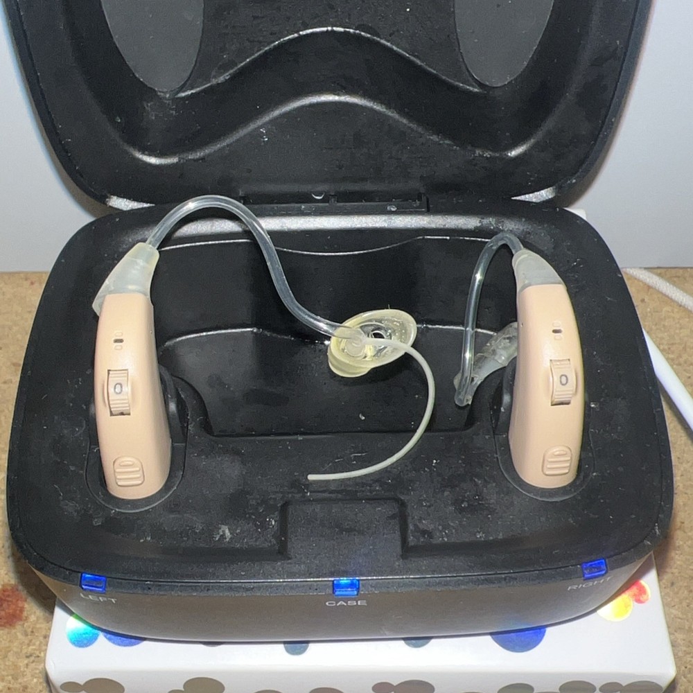 MD VOLT+ Series H Digital Hearing Aid 2‐Piece Set + Charging Case USB Cable