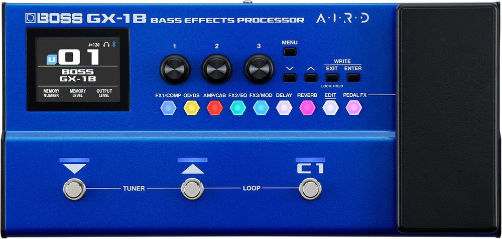 GX-1B | Ultra-Portable Bass Effects Processor | Packed with Iconic Amps & Effect
