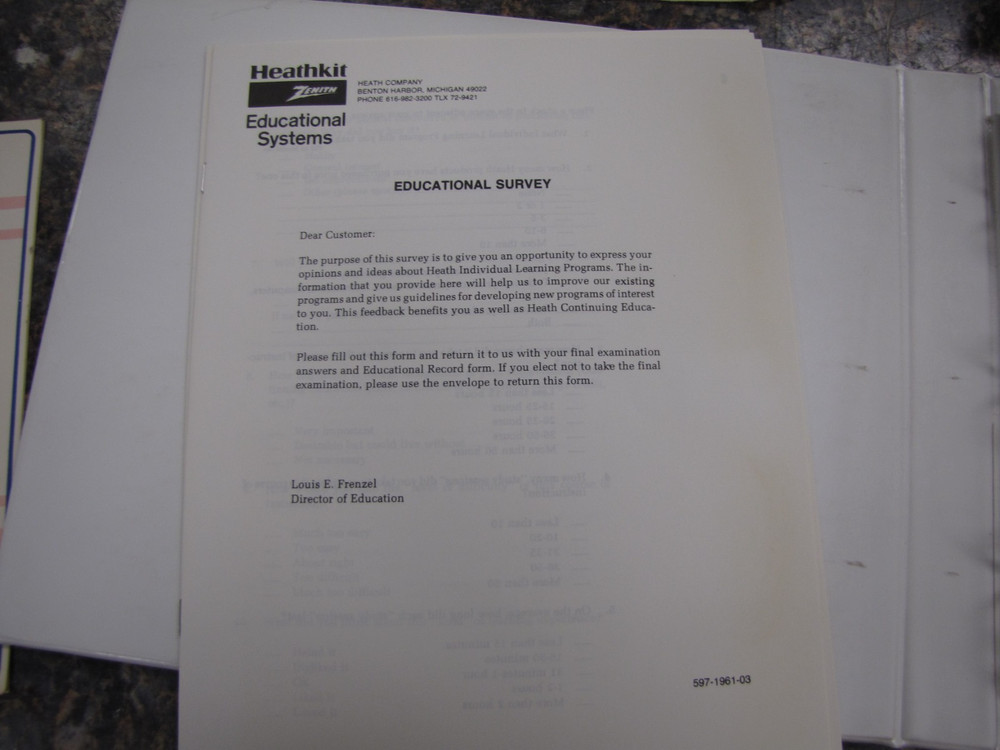 HEATHKIT 1977 Continuing Education for COBOL PROGRAMMING Kit w/ 9 Tapes & Test