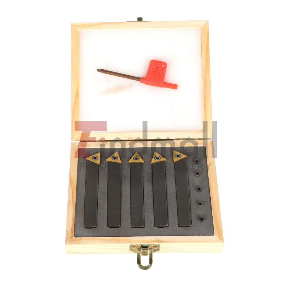 5Pack 1/2" Indexable Carbide Insert Turning Tooling Bit Holder Set For Lathe New