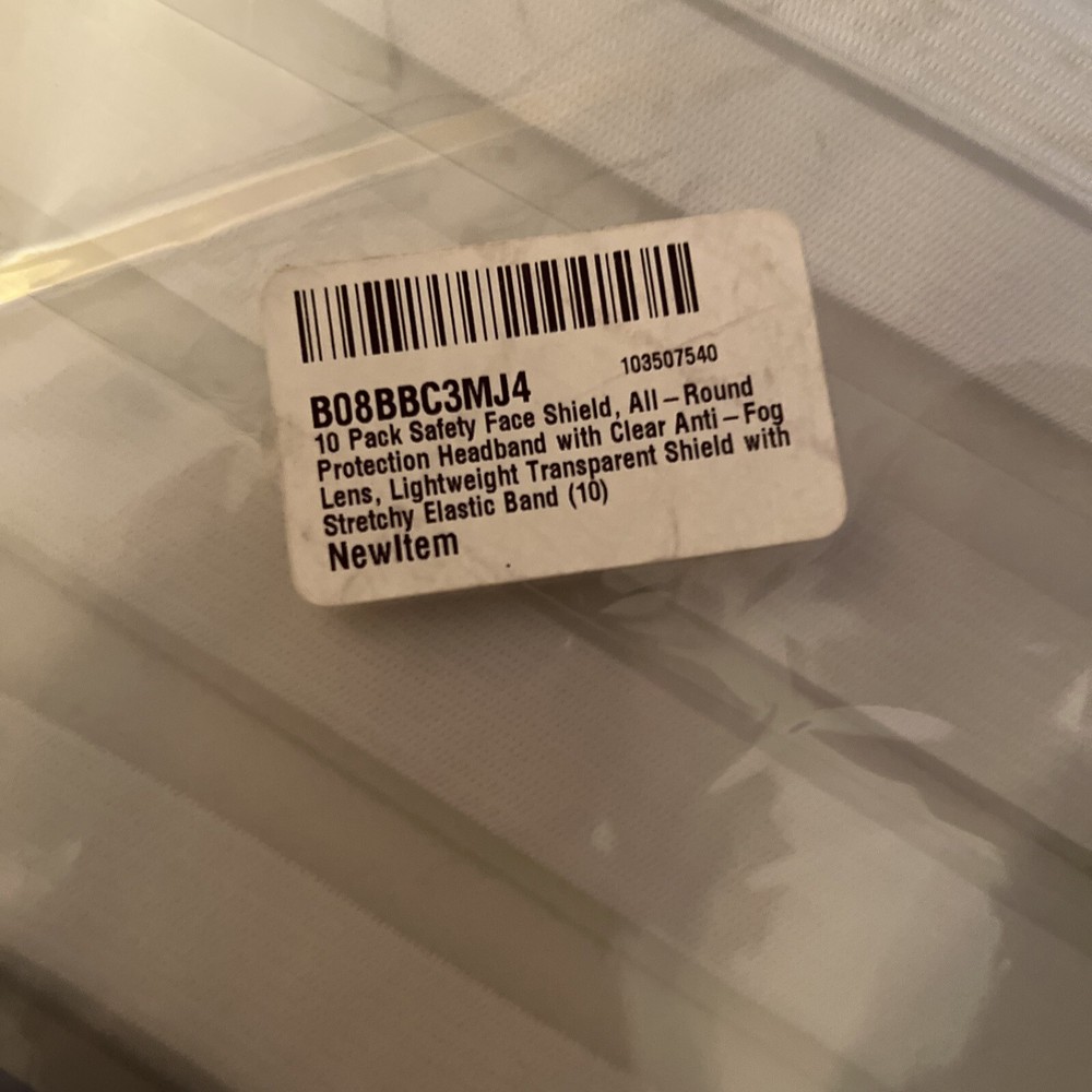 (10) Face Shield Isolation Protective Mask - Clear
