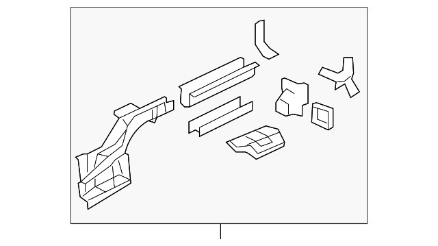 Genuine Honda Frame Side Member Assembly 65660-SNE-A23ZZ