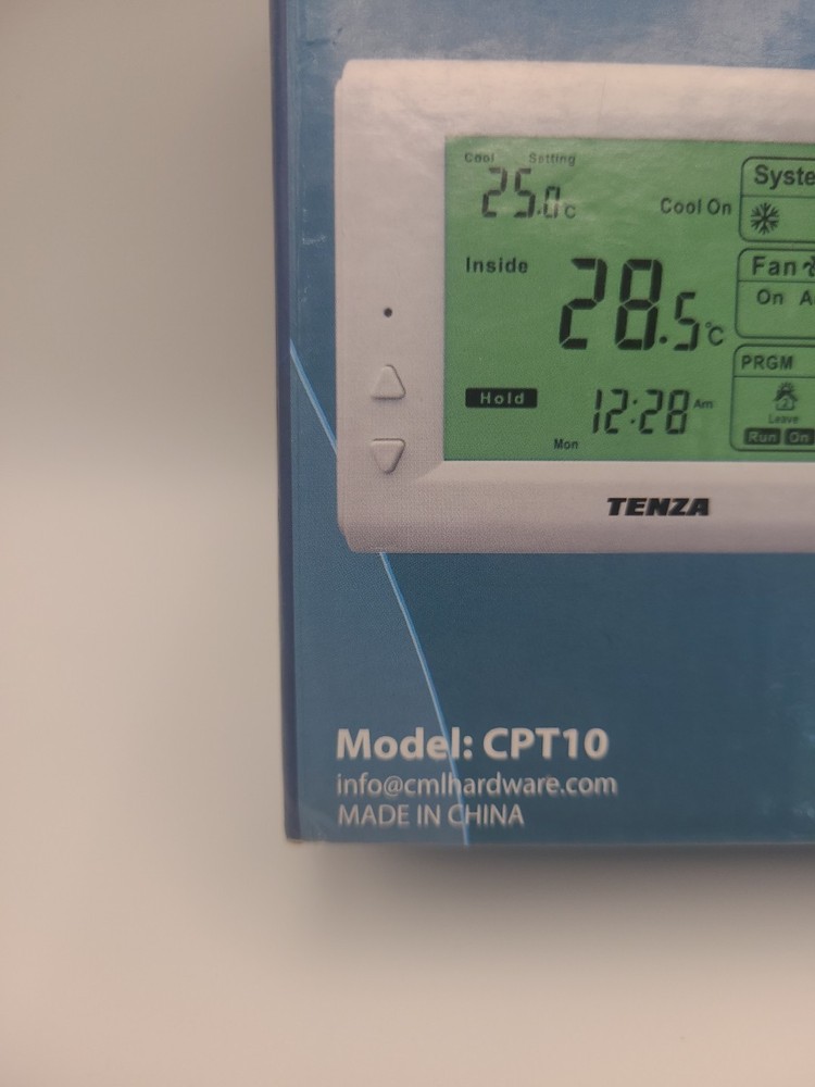 Tenza Digital Programmable Thermostat Model CPT10 5+2 Programmable