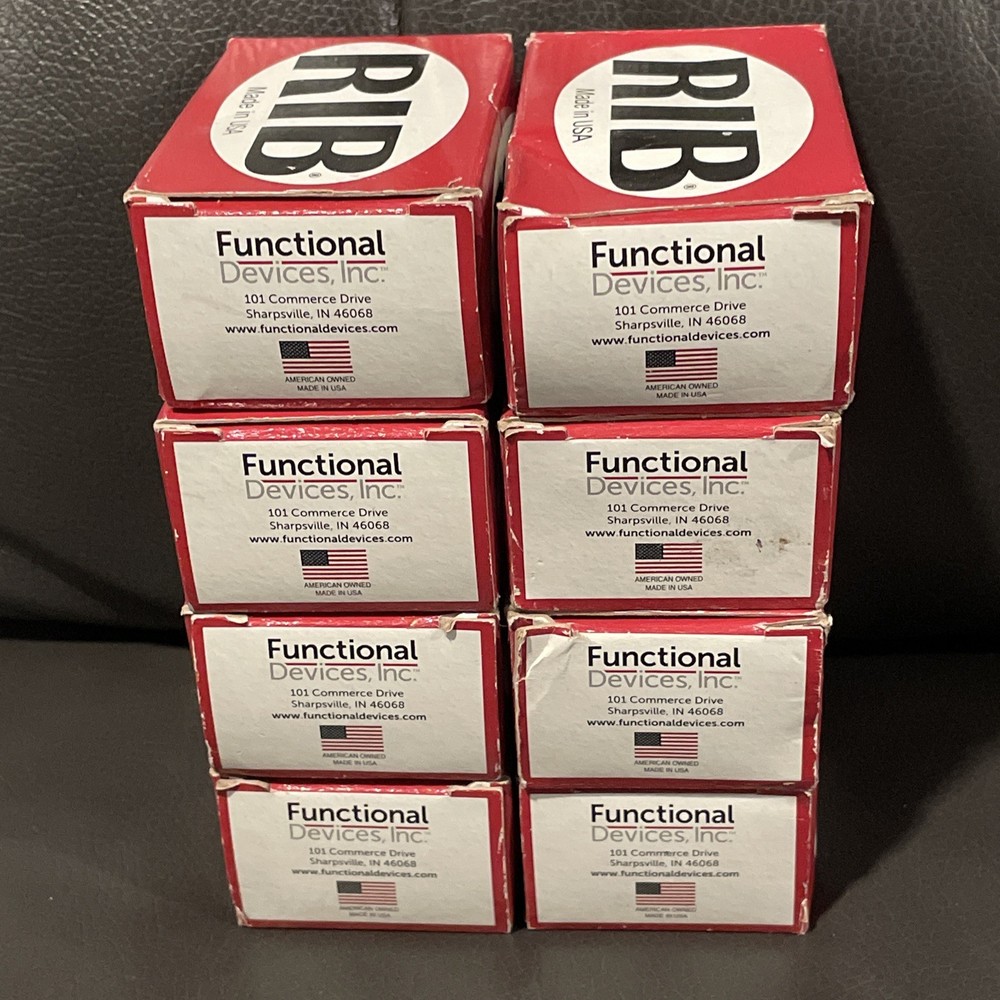 (Lot of 8) Functional Devices RIBXGTA Split Core Adjustable Current Relay