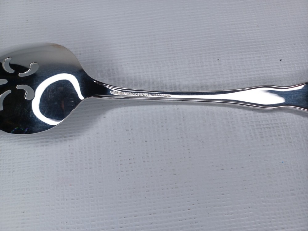 Oneida Community Silverplate Silverware 1 Slotted Spoon