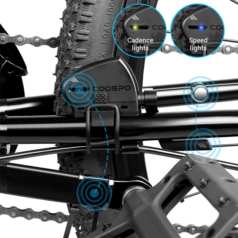 CooSpo Bicycle Speed And Cadence Dual Sensor Bluetooth ANT+ Wireless Waterproof