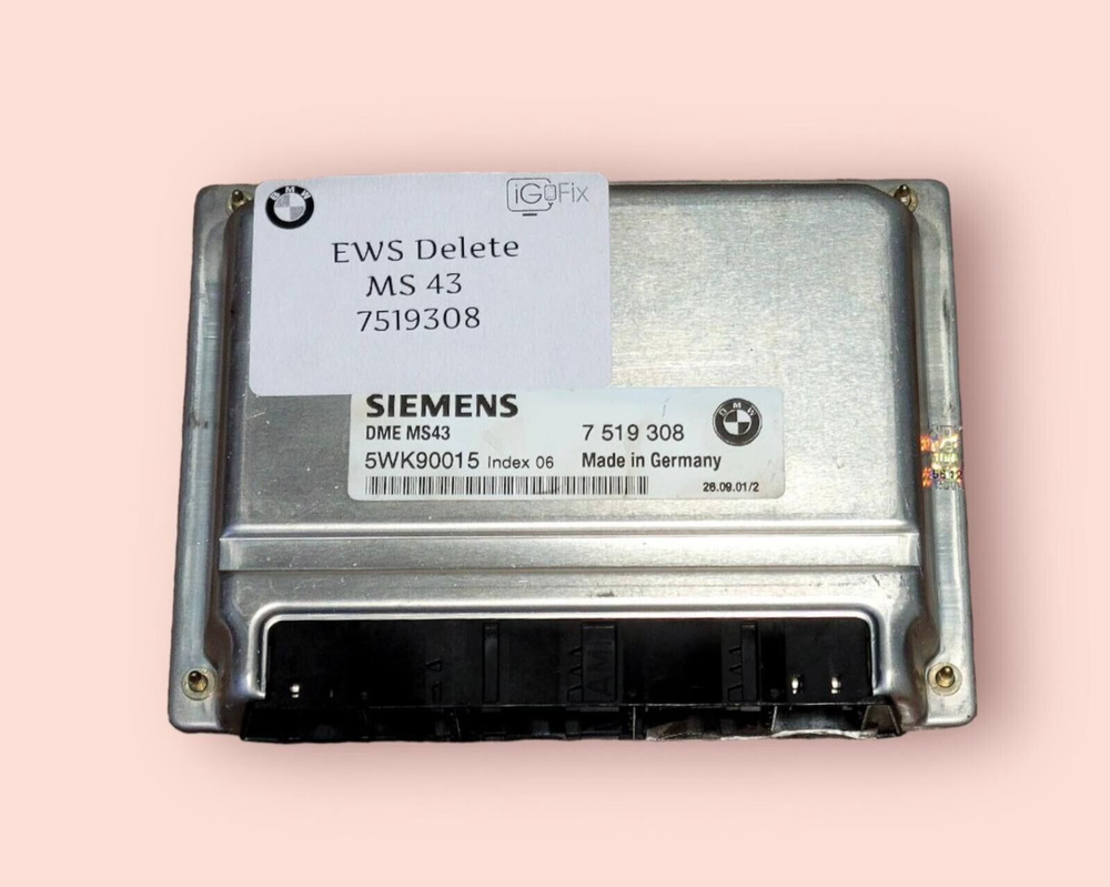 BMW MS43 SIEMENS DME E46 E39 E53 EWS DELETE PLUG & PLAY WHOLE UNIT