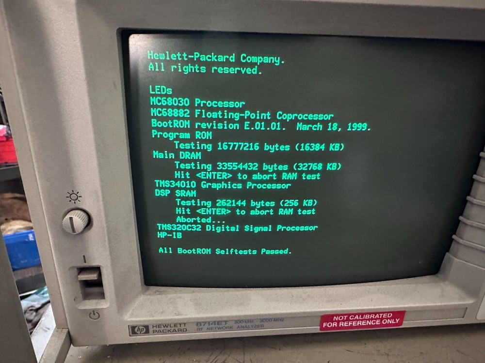 HP 8714ET RF Network Analyzer 300kHz - 3000MHz