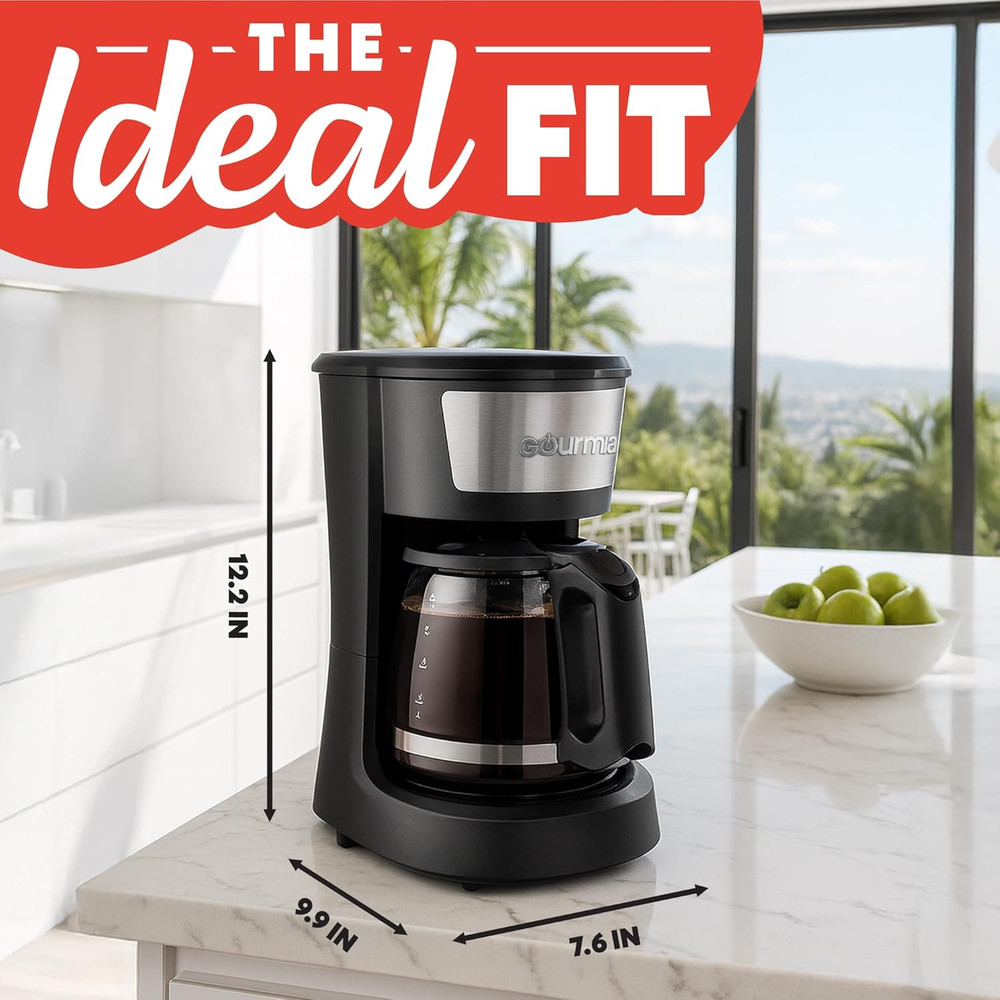 12 Cup Coffee Maker One-Touch Brew Pause & Serve Keep Warm Easy-Clean Design