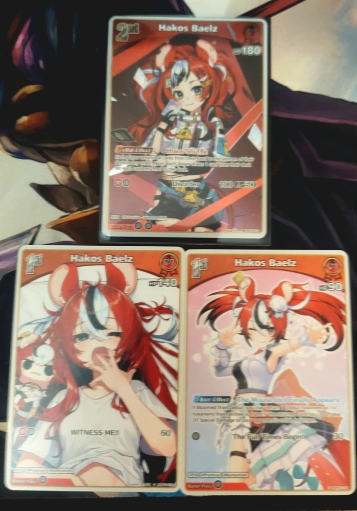 Hakos Baelz Bundle - Hololive OCG (EN) - Blooming Radiance - 3 Card Bundle