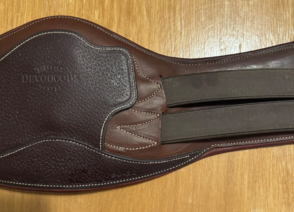 Devoucoux Anatomical Leather Girth - Brown - 80 CM - 32" - MINT!