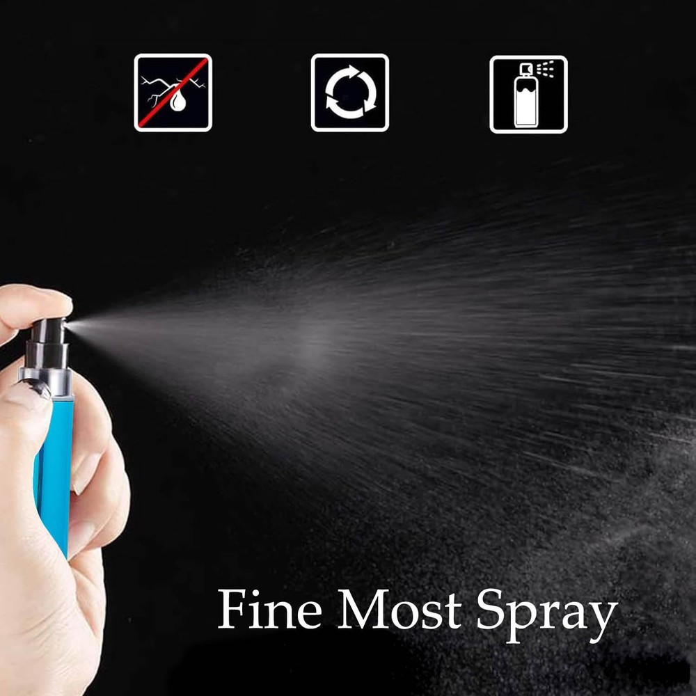 Smtheasy Perfume Travel Refillable Atomizer, Mini Atomizer 10pcs, Red