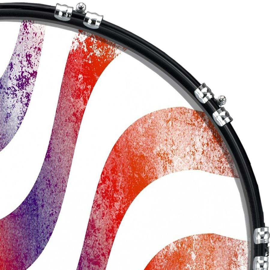 20" Custom Bass Kick Drum Front Head Graphical Flag US Abstract