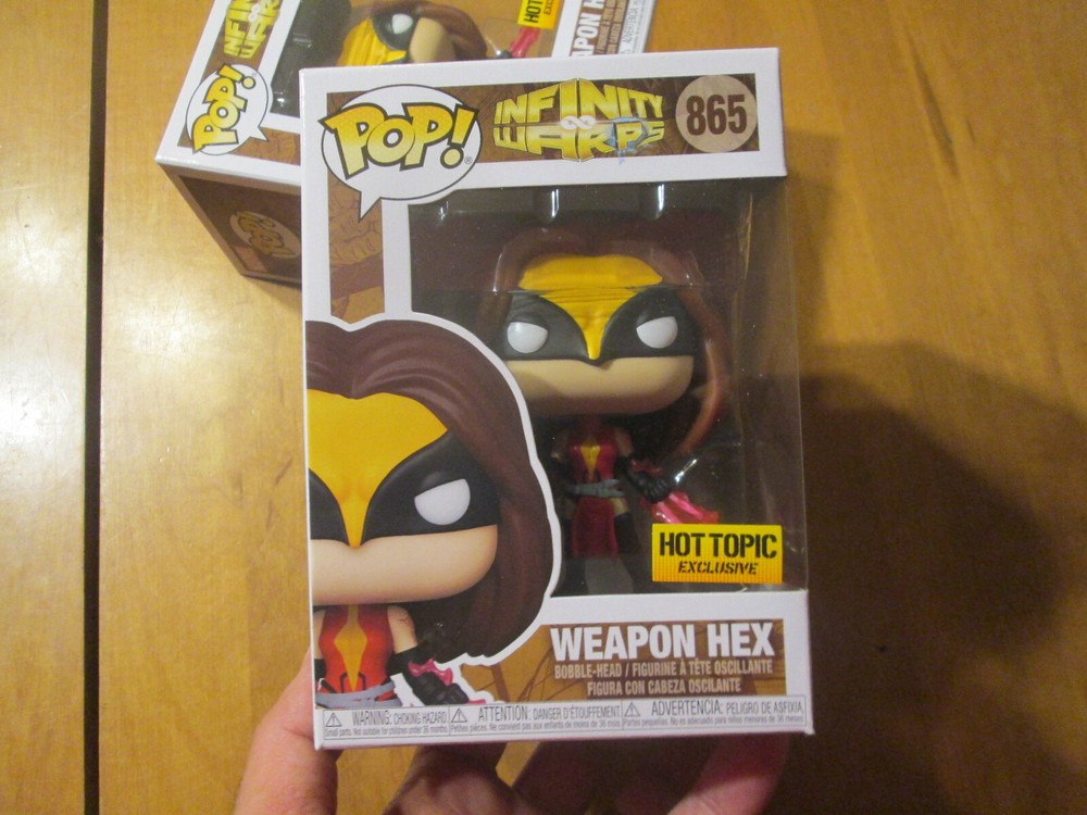 Funko POP MARVEL INFINITY WARPS WEAPON HEX # 865 EXCLUSIVE HOT TOPIC