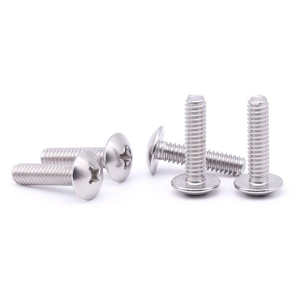 5/16-18 x 1" Truss Head Machine Screws, Phillips Drive, Fully Machine Thread,...