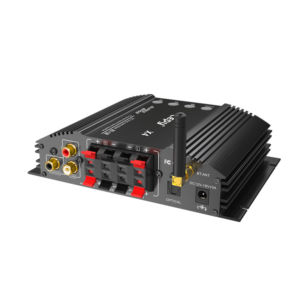‌Compact 4CH Amplifier: 240W Total, Multi-Input & 20Hz-20KHz‌
