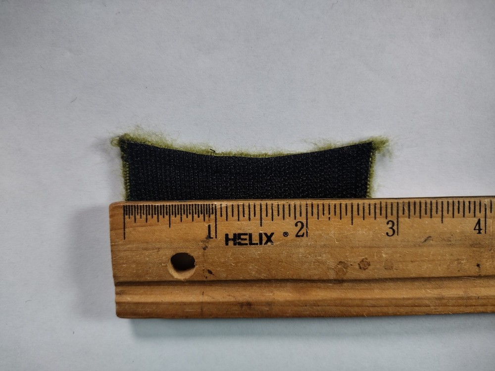 LIL' MAN Rocker Tab Patch OD Green Hook & Loop Embroidered