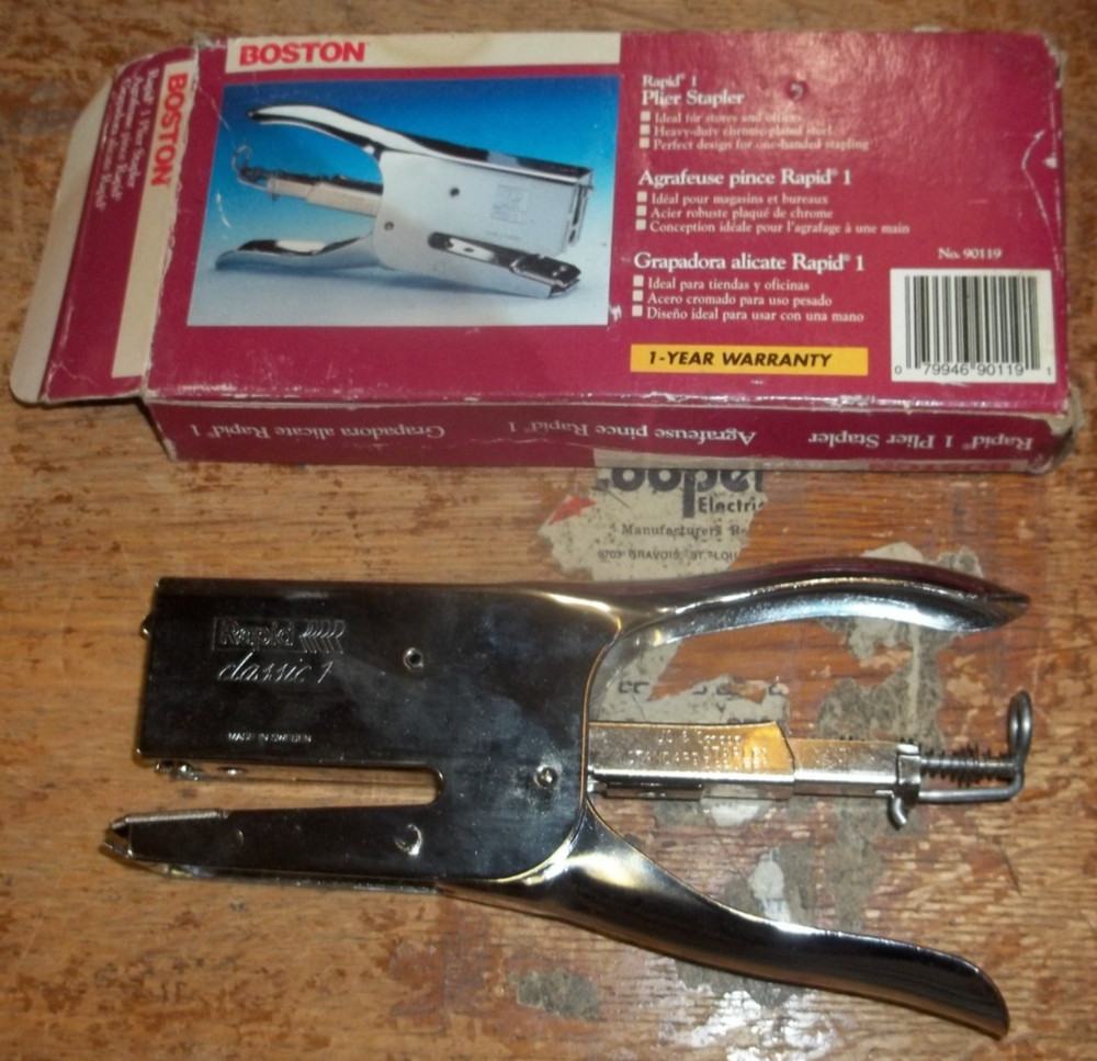 BOSTON RAPID 1 PLIER STAPLER 90119 (NN3)
