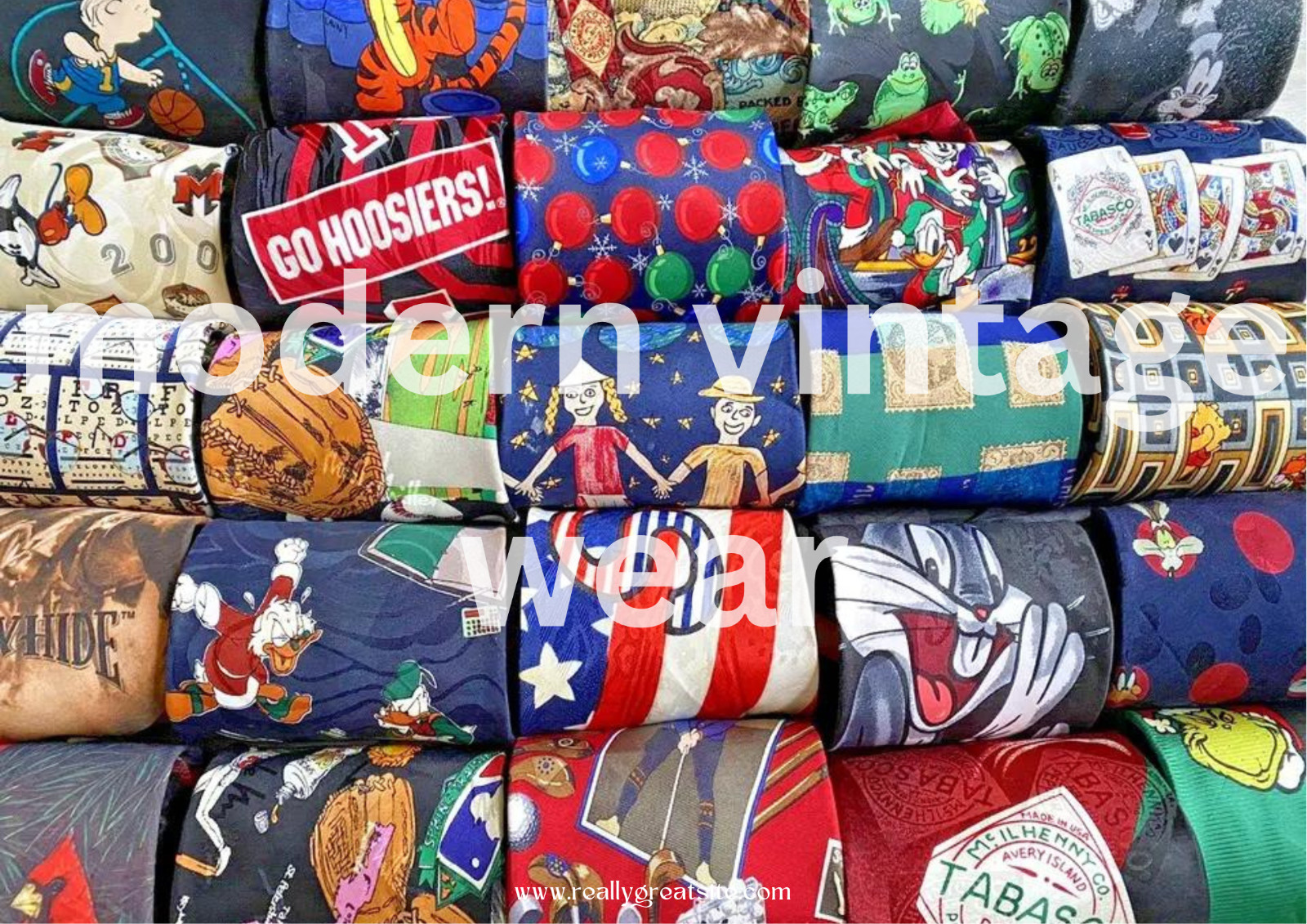 100 Pc Mens Novelty Neckties Lot Sport Looney Tunes Food XMas Cartoon Mix