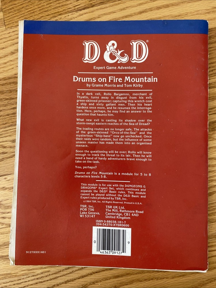 Dungeons And Dragons Modules TSR