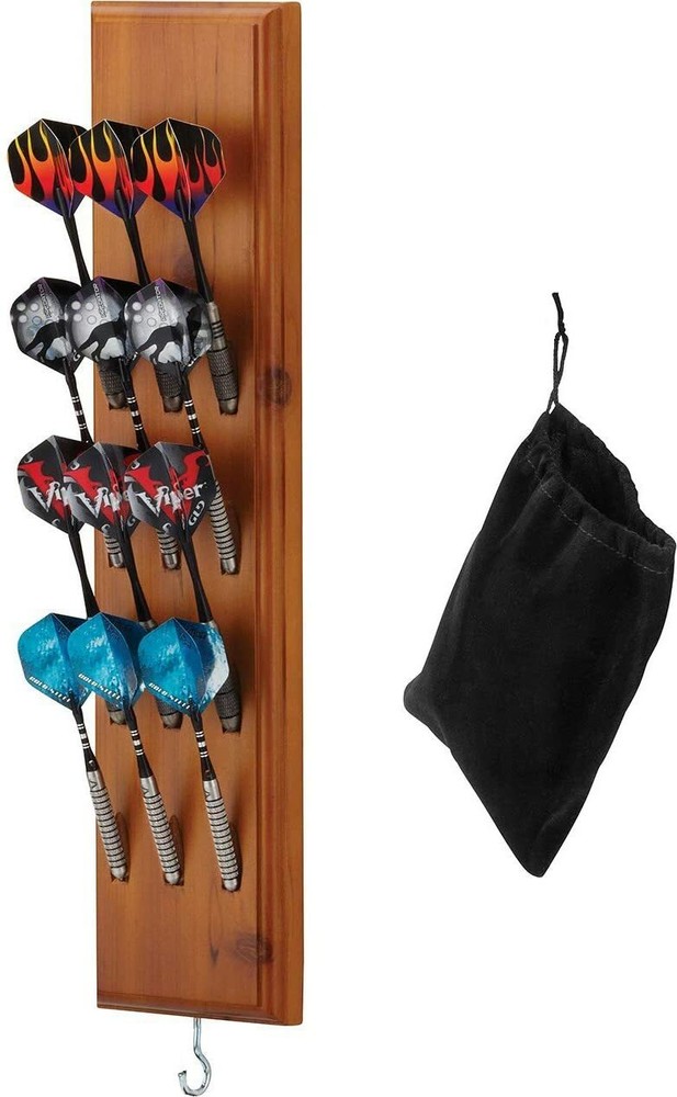 Viper Dart Caddy Solid Wood Wall Mounted Dart Holder - Cinnamon