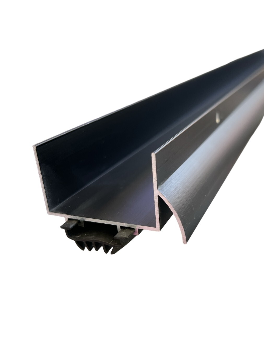U Shaped Aluminum Door Bottom Sweep with Door Drip Cap, Weather Stripping Doo...