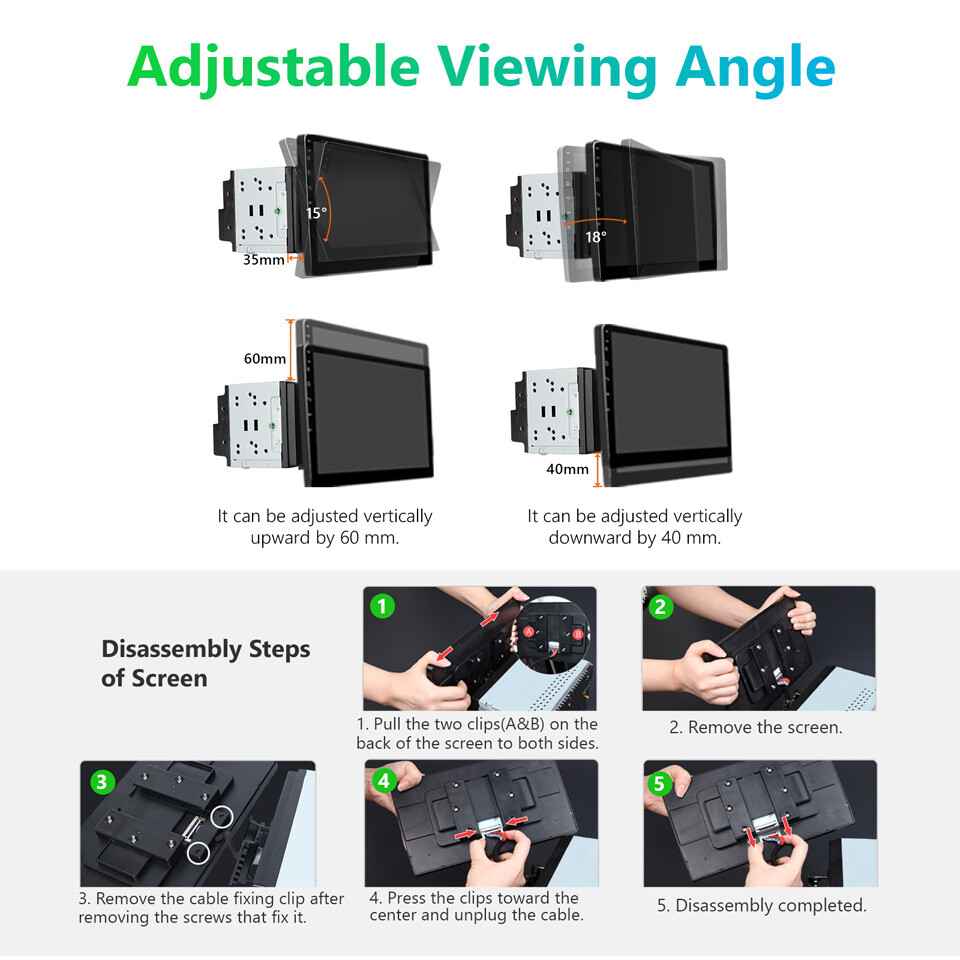 Eonon UA12S Plus Android 13 6+64 Double 2Din 10.1"Smart Car Stereo Radio CarPlay