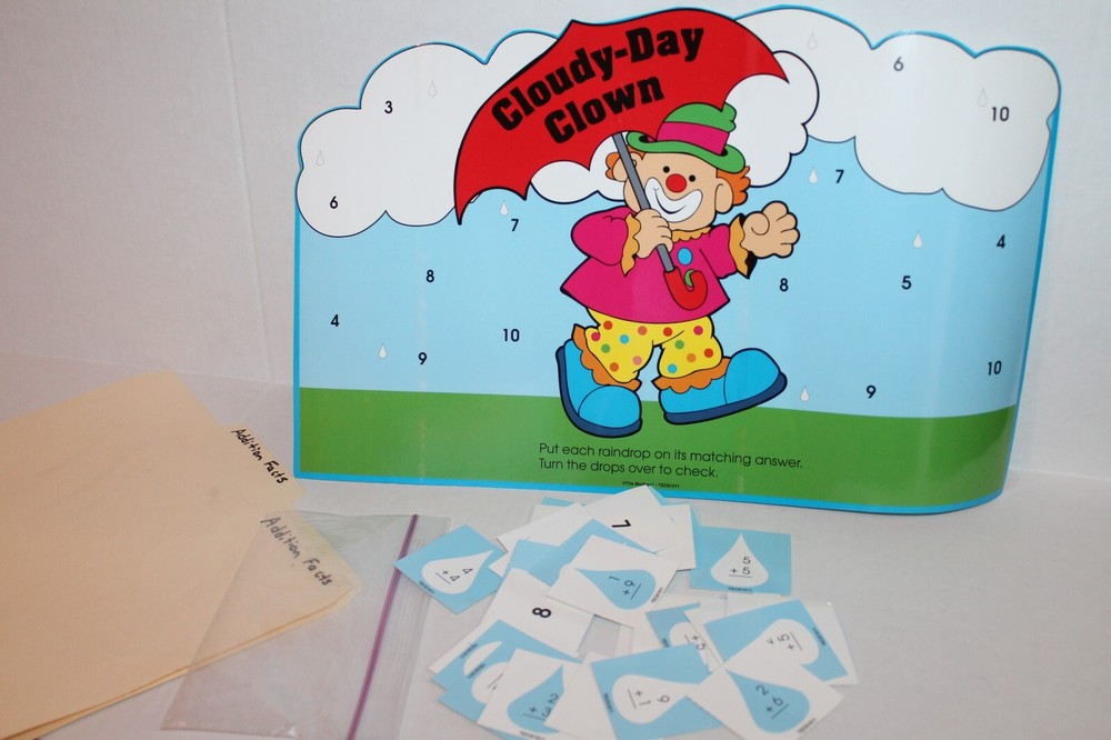 Addition Facts Math Game Center Activity Grades K-1