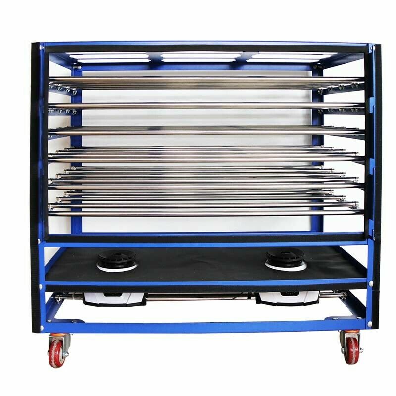 Vertical Screen Printing Drying Cabinet 6 Layers Screen Frame Dryer 2 Blowers