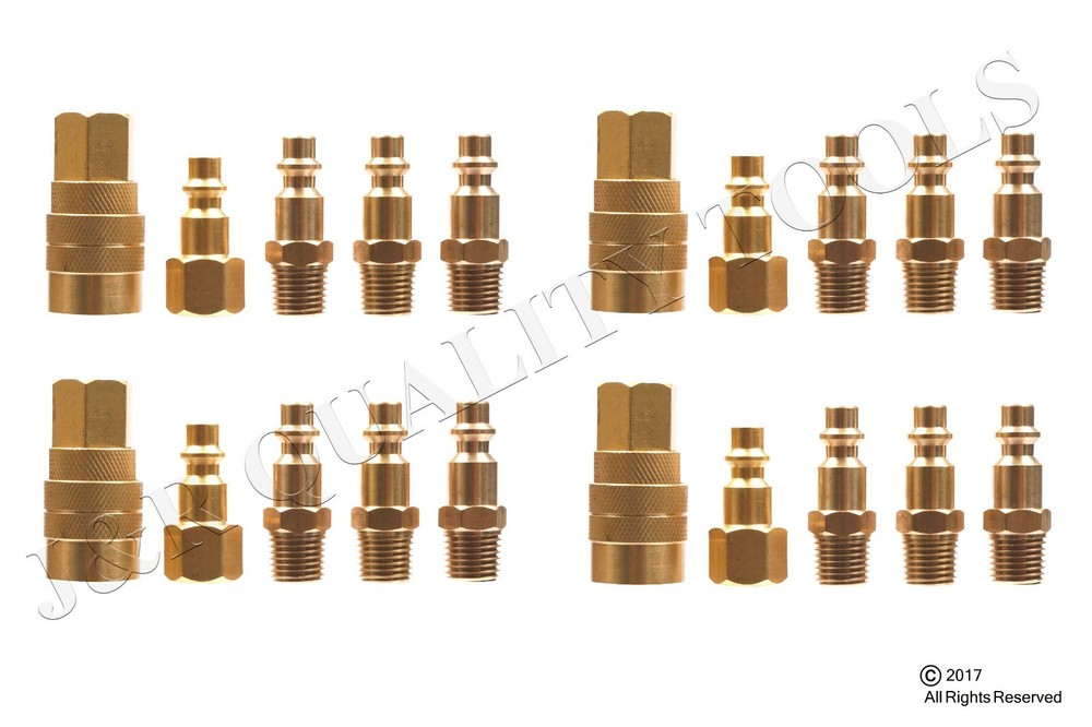 (20) Brass Coupler Quick Connect Coupler Set Air Compressor Hose NEW