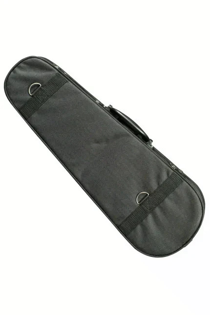 Canvas Covered Hard Shell Soprano Ukulele Case w/ Plush Interior & Straps