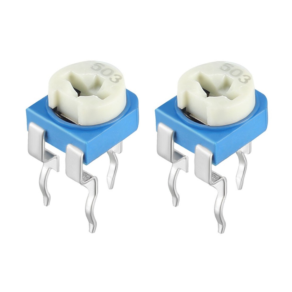 20 Pcs 50K Ohm Variable Resistors Top Adjustable Potentiometer