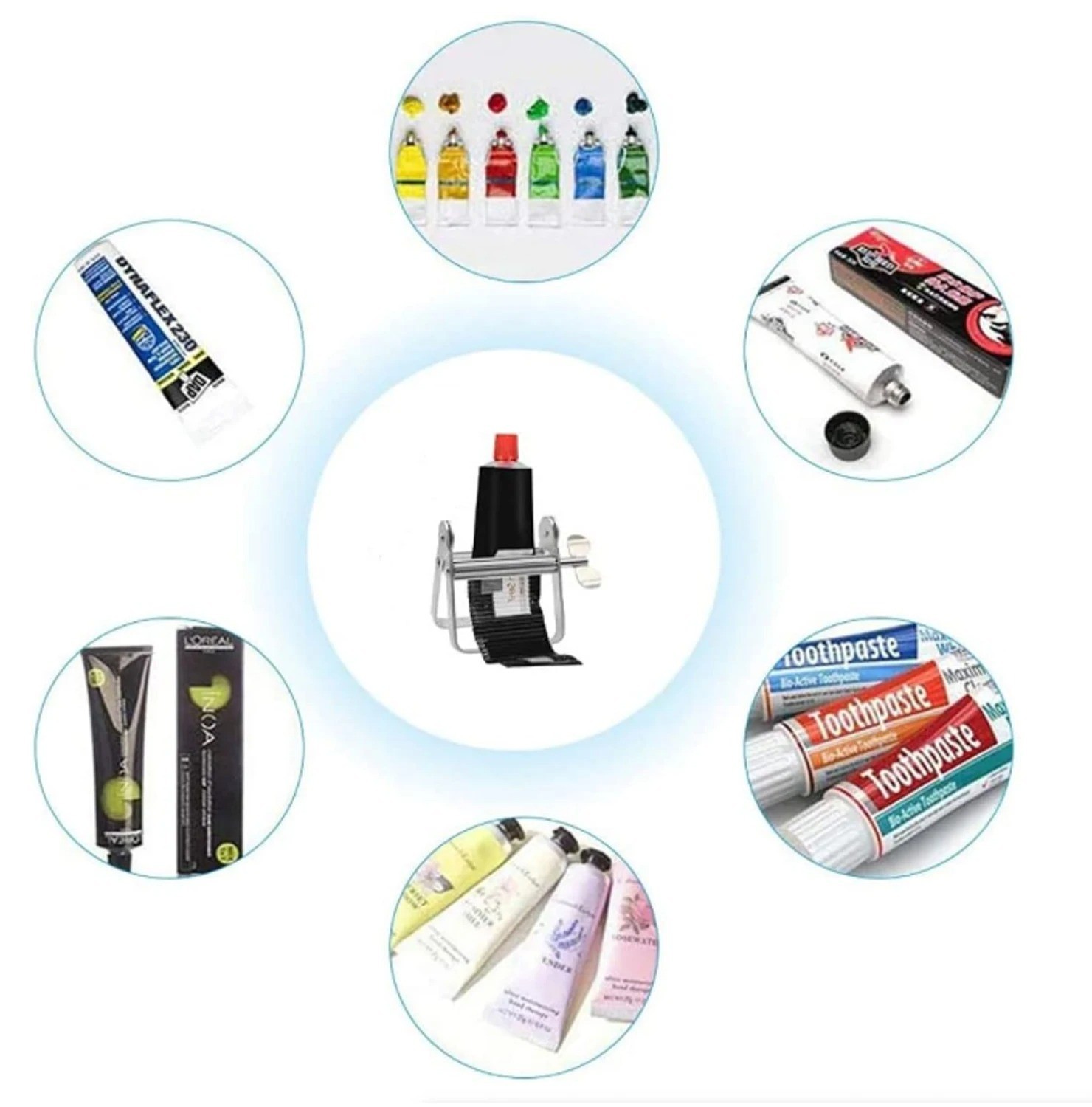 Toothpaste Squeezer, Metal Toothpaste Tube Squeezer Paint Tube Wringer Tube Roll