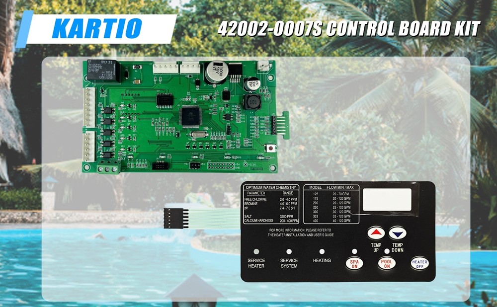 42002-0007S Control Board Kit Replacement for Most Pentair MasterTemp Sta-Rite M