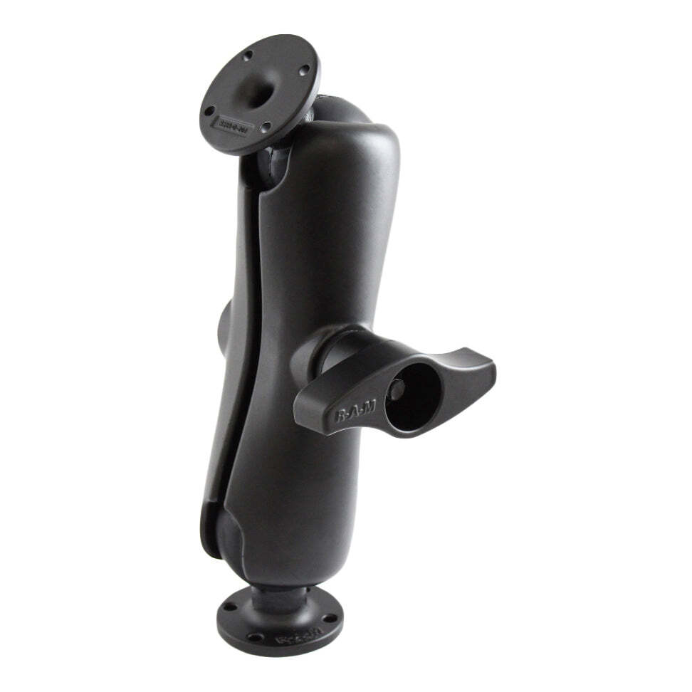 RAM-D-102U RAM Double Ball Mount with Two Round AMPS Pla...