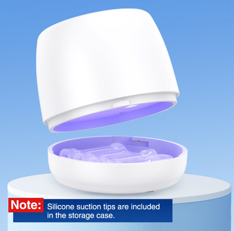 Electronic Tonsil Stone Remover Kit Vacuum LED Light 3 Adjustable Suction Modes