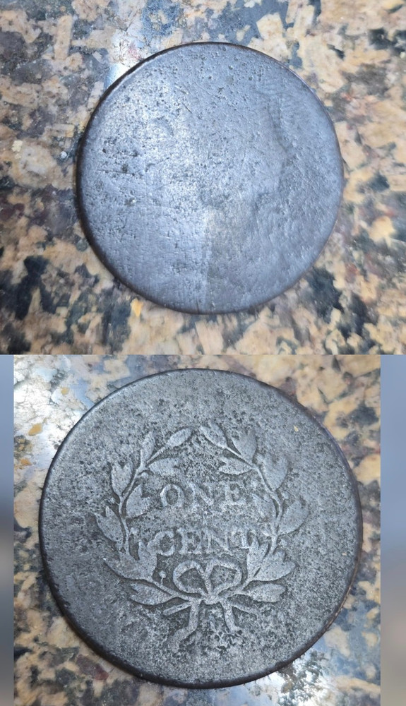 1796 - 1807 Draped Bust Large Cent Dateless US Type Coin