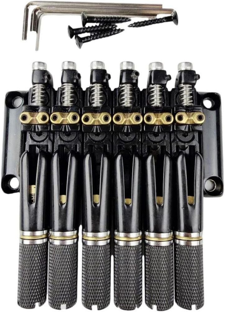 Headless Guitar Brass Saddles Bridge Tremolo System