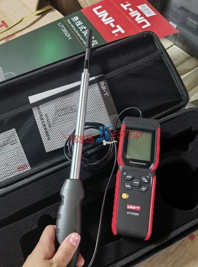 UNI-T UT362H Hot Wire Anemometer Sensor Wind Velocity/Volume/Temperature Tester