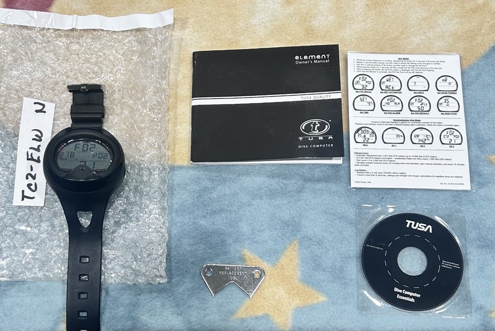 TUSA ELEMENT iQ650 WRIST MOUNT DIVING COMPUTER