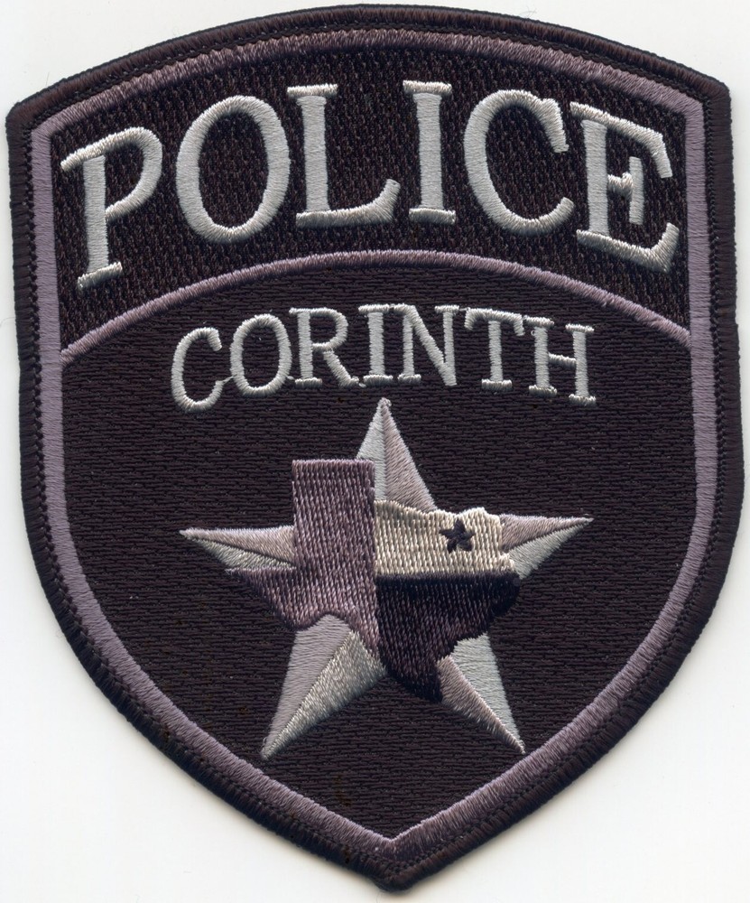 CORINTH TEXAS subdued POLICE PATCH