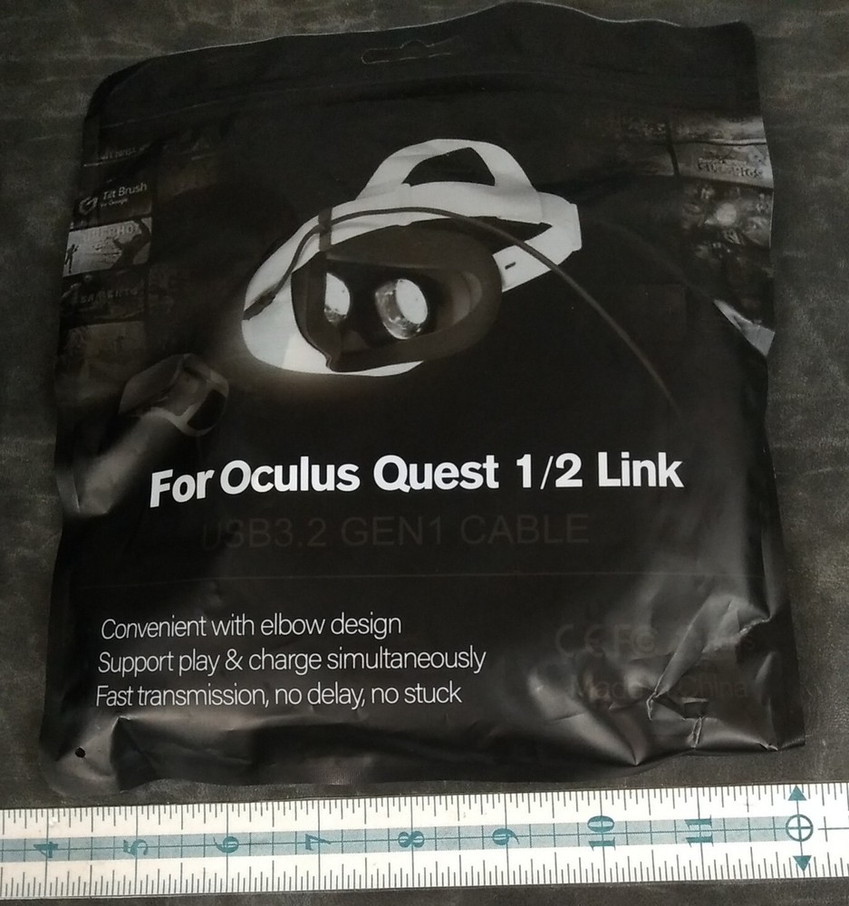 FIBER OPTIC Type-C-C Link Cable for Oculus Quest 1 & 2 VR 16ft NEW SEALED