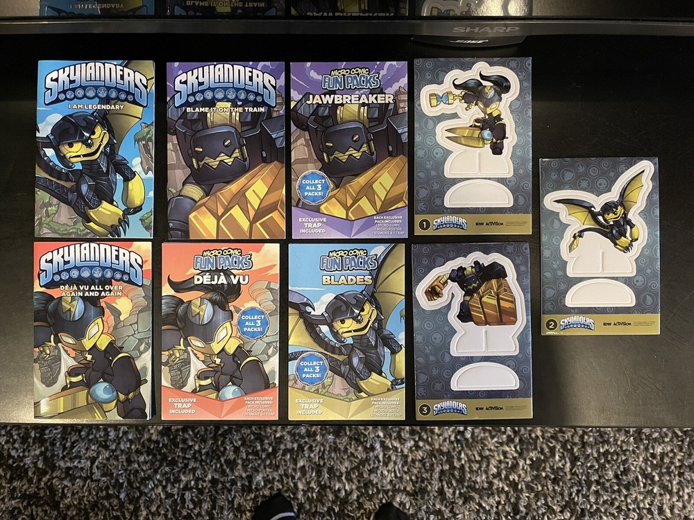 Skykander booklet and pop outs  4 Character lot