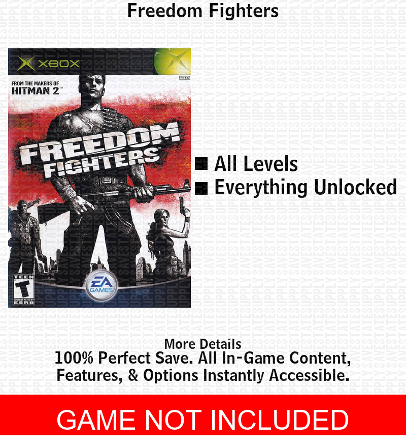 Freedom Fighters XBOX USB Save 100% Unlocked